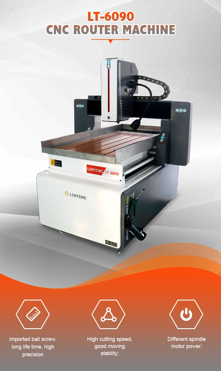 6090 CNC Advertisement Router for Stone Aluminum Copper Steel Iron